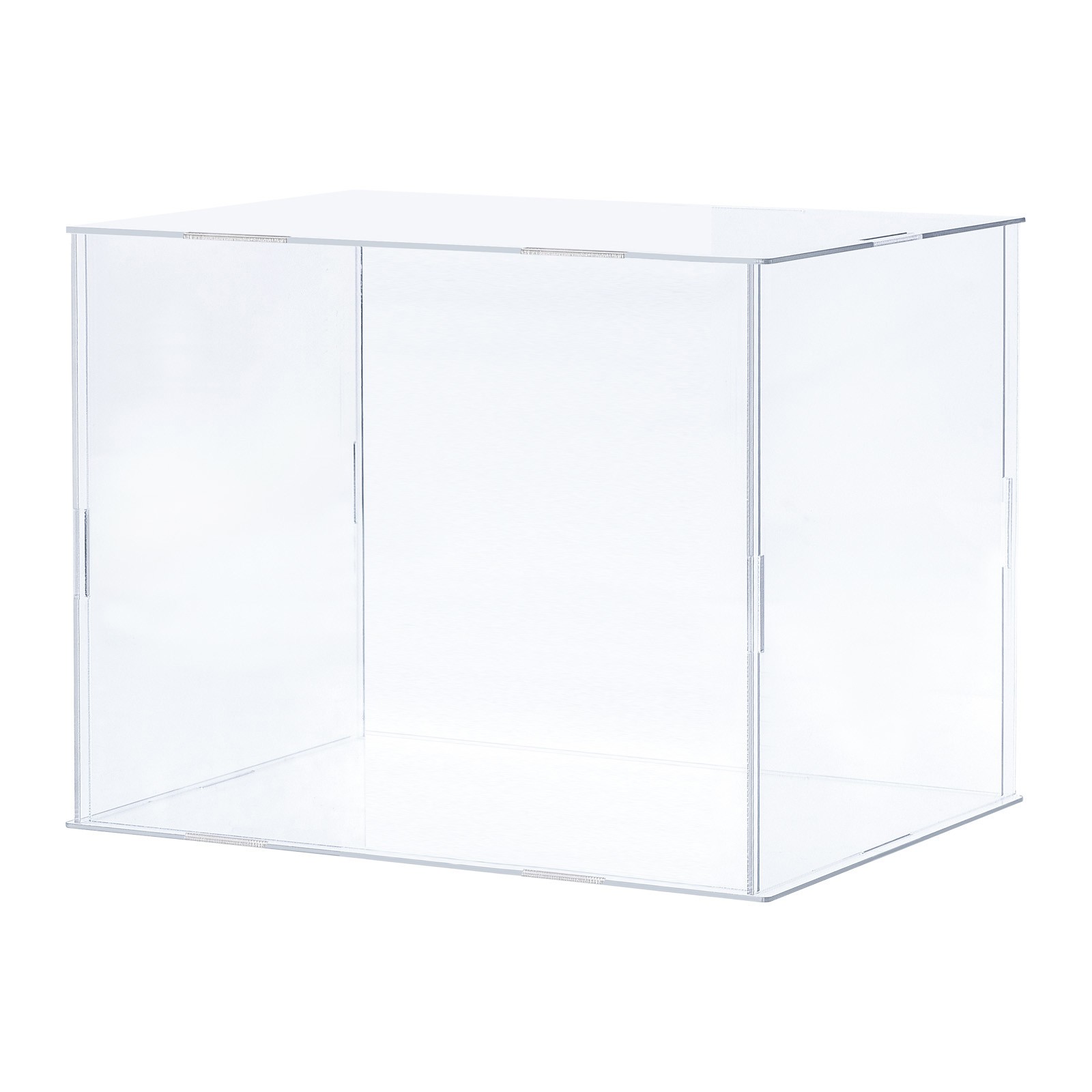 Acrylic Display Case Plastic Cube Storage Box Transparent Showcase 21x16x15.5cm gallery