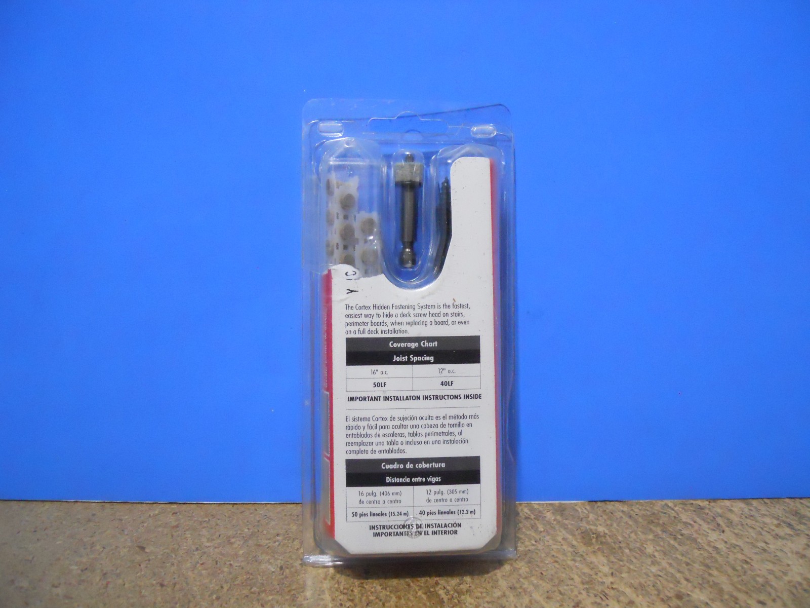 FastenMaster Cortex 2-1/2" Fiberon Decking Hidden Fastening 75 Screws Aspen Gray gallery