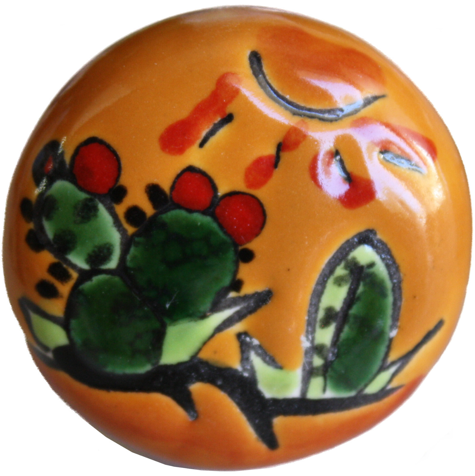Mexican Handmade Talavera Ceramic Round Desert Drawer Knob gallery