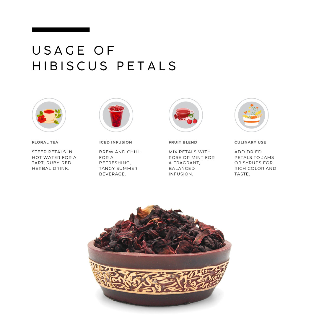 AWAFI MILL Hibiscus Flower Tea (Hibiscus sabdariffa) – Dried Roselle Petals gallery