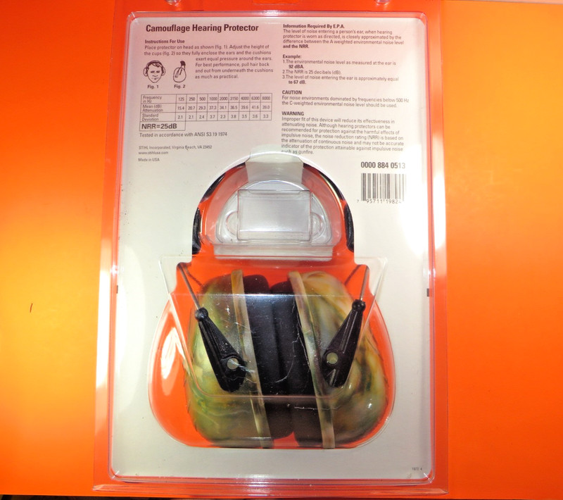 STIHL Camouflage Hearing Protector Ear Muffs 25db, 0000-884-0513 NEW gallery