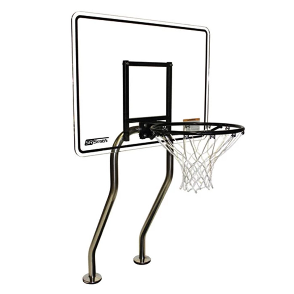 SR Smith Swim-N-Dunk Rim and Net With Hardware Swim Pool Dual Post with Anchors gallery