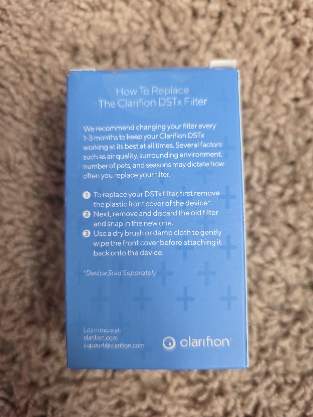 Clarifion - DSTx Filtration Air Purifier Plug In Air Ionizer HEPA gallery