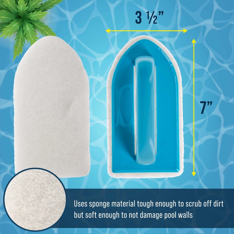 2 U.S. Pool Supply Pool Scrub Brushes - Scrubbing Pads, Clean Tile Scrubber gallery