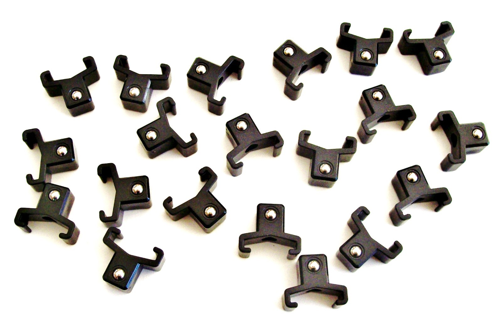 40 GOLIATH INDUSTRIAL ABS 1/2" BLACK REPLACEMENT SOCKET RACK RAIL CLIPS SC12BL gallery