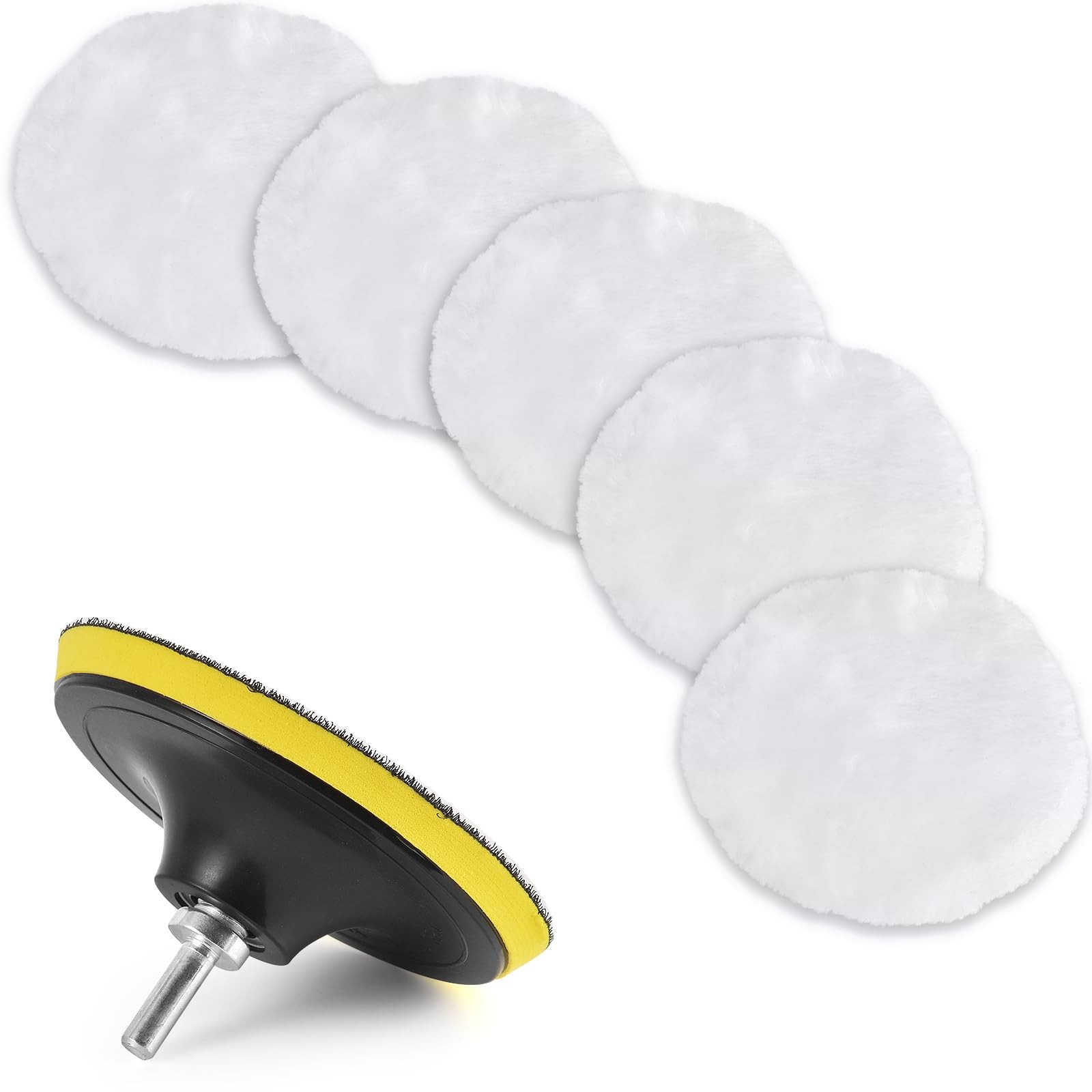 Kshineni 7 Pcs 3 Inch (80 mm) Wool Buffing Polishing Pad Car 3Inch-7Pcs gallery