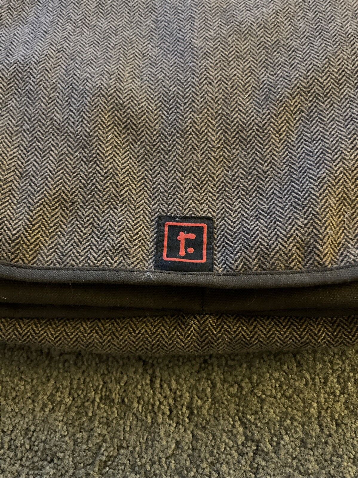 Rickshaw Large Messenger Bag Mash Dogpatch Studio Limited Edition Tweed Brown  4