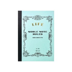 Life Noble Note Ruled Notebook [Bound On Side]: 5 in. x 7 in. Blue Cover, Lined