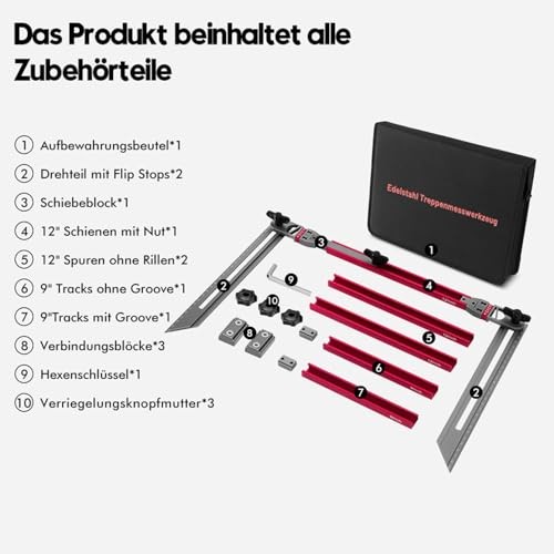 Stair Tread Template Tool - Upgrade Stair Tread Gauge - Accurate Stair Tread gallery