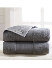 Modern Threads – Air Cloud 2-Pack 100% Zero-Twist Cotton Bath Sheet Set Charcoal