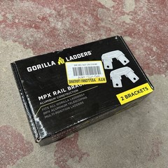 Gorilla Ladders Rail Brackets Lightweight Aluminum Construction 2-Sturdy Trestle