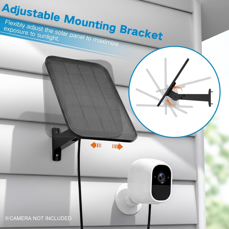 3.2W Solar Panel for Security Camera Compatible with Arlo Pro/Pro 2, Waterpro... gallery