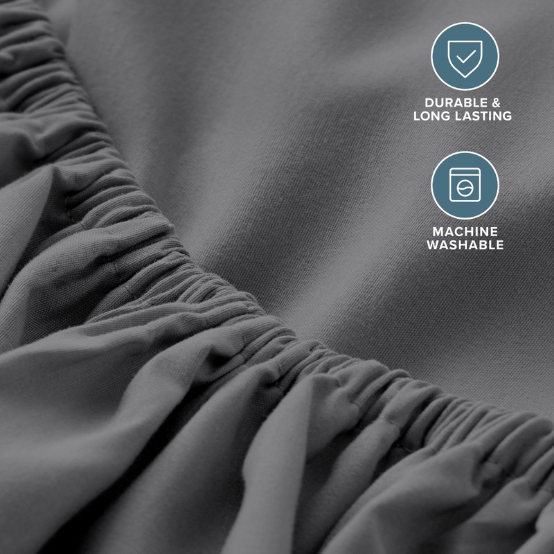 Bare Home 2 Pack Fitted Sheets - Premium 1800 Collection - Ultra soft gallery