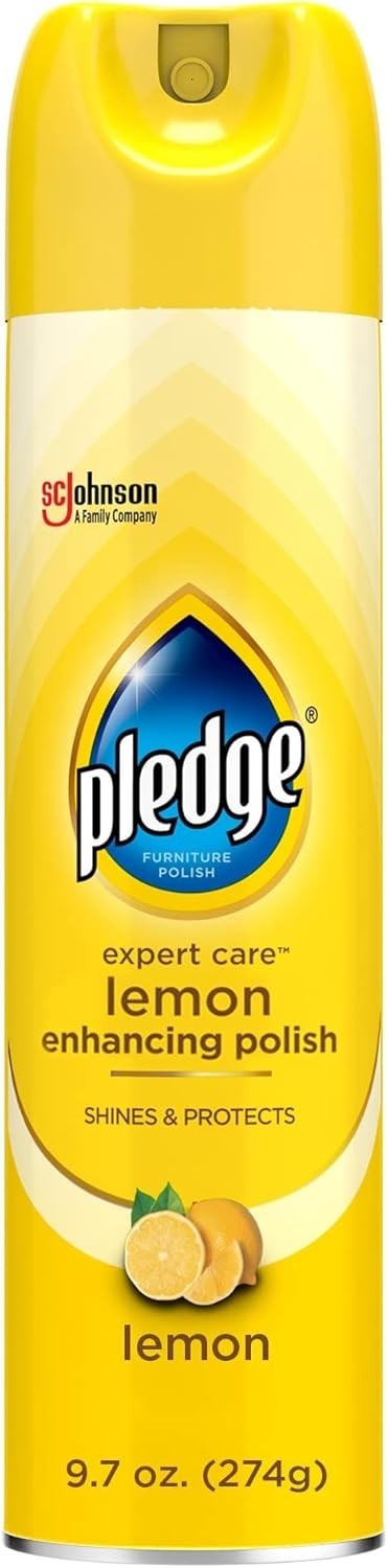 Pledge Enhancing Polish Spray Furniture & Wood Lemon Scent 9.7oz Pack of 3 - NEW gallery