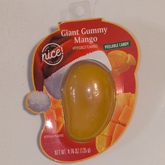 Nice! Giant Gummy Mango Peelable Candy 4.76 oz holiday limited BB 10/29/2026