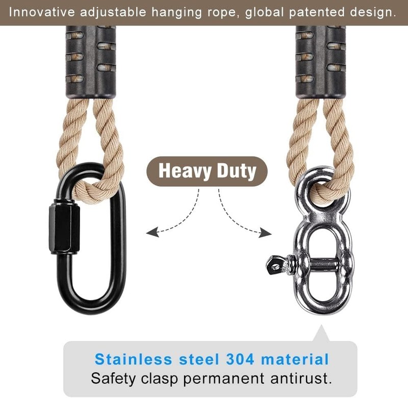Versatile Hammock Chair Hanging Kit - Adjustable Tree Swing Straps for All Ages gallery
