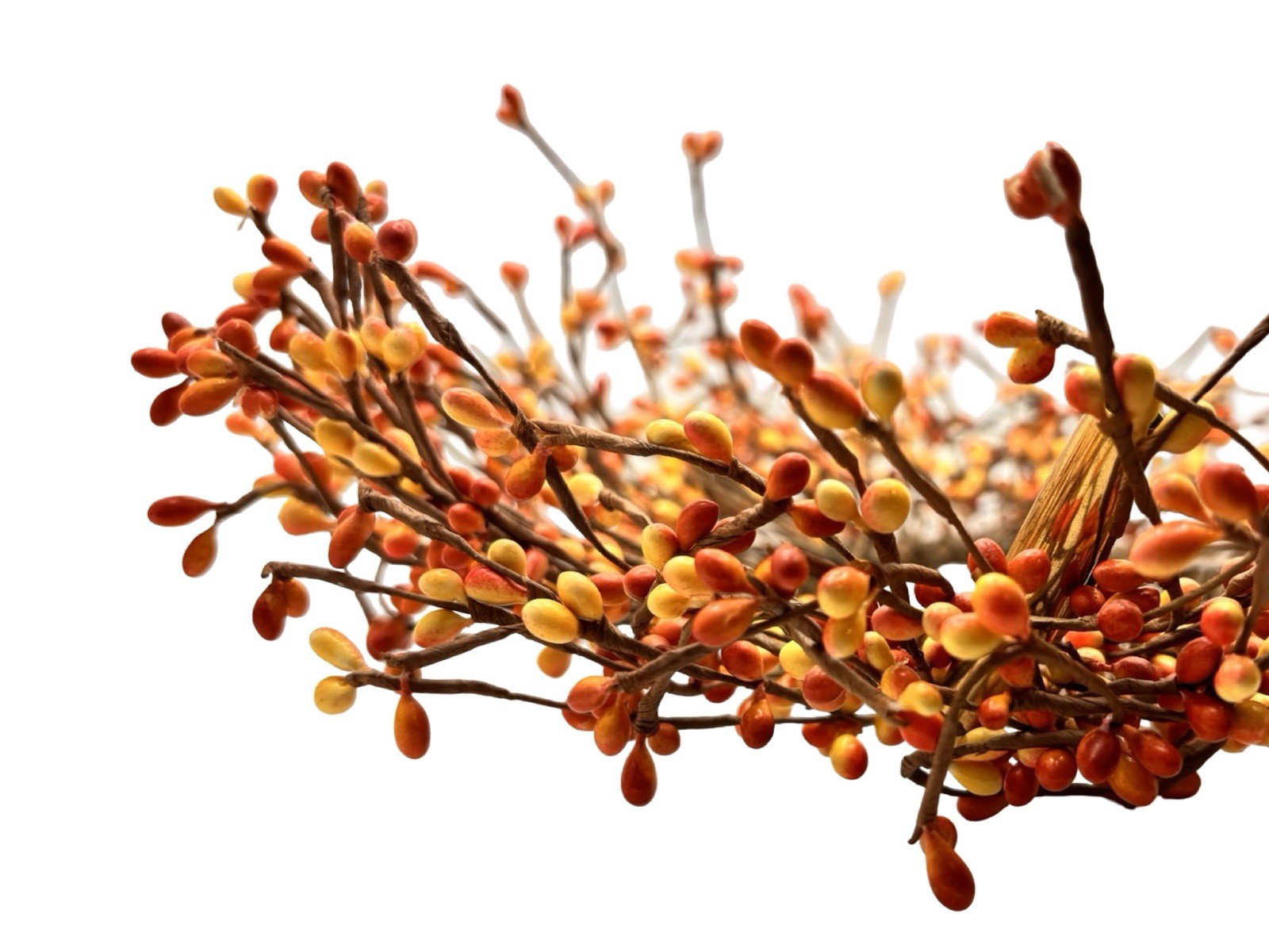 Fall Berry Wreath 12” Autumn Orange Accent Wreath Brown/Orange/Yellow gallery