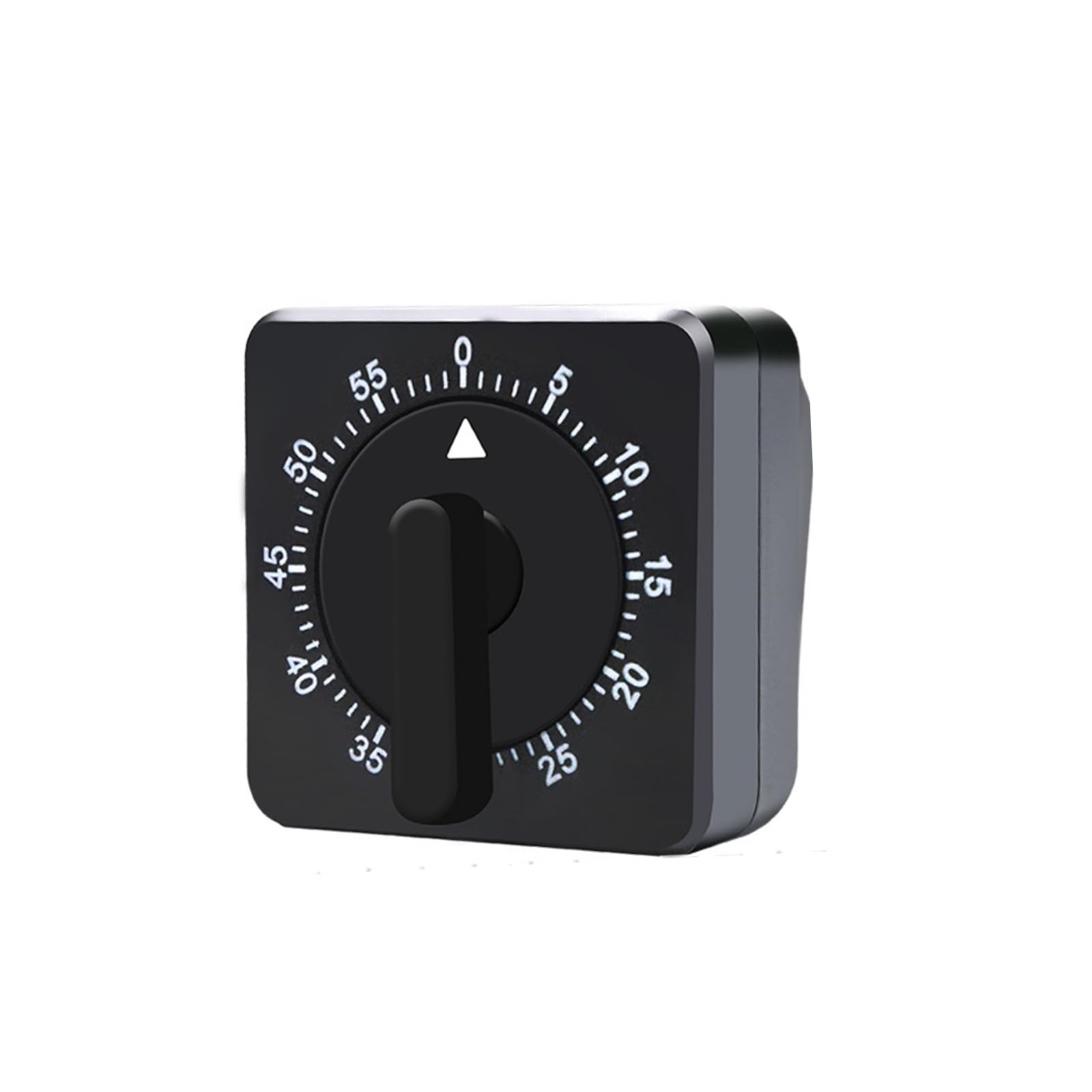 Square 60 Minute Mechanical Kitchen Timer Loud Alarm No Batteries Ideal Black gallery