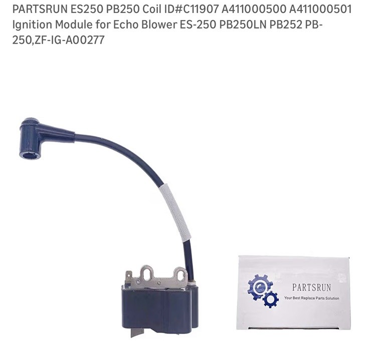 PARTSRUN Ignition Coil For Echo ES250 PB250LN PB252 PB250 Blower A411000500 A411 gallery