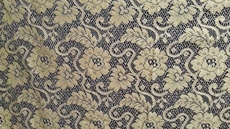 Classic Lace Tablecloth Throw Table Topper 66 X 62 Natural Organic Cotton Brown gallery