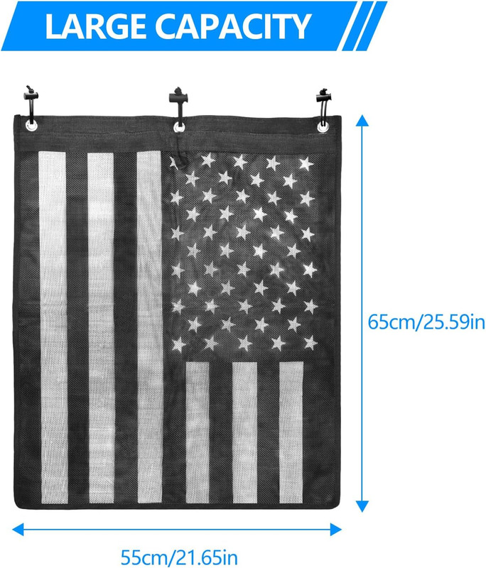 Universal Trash Sack ATV UTV Mesh Trash Bag Large Storage Bag Teslin Compatible gallery