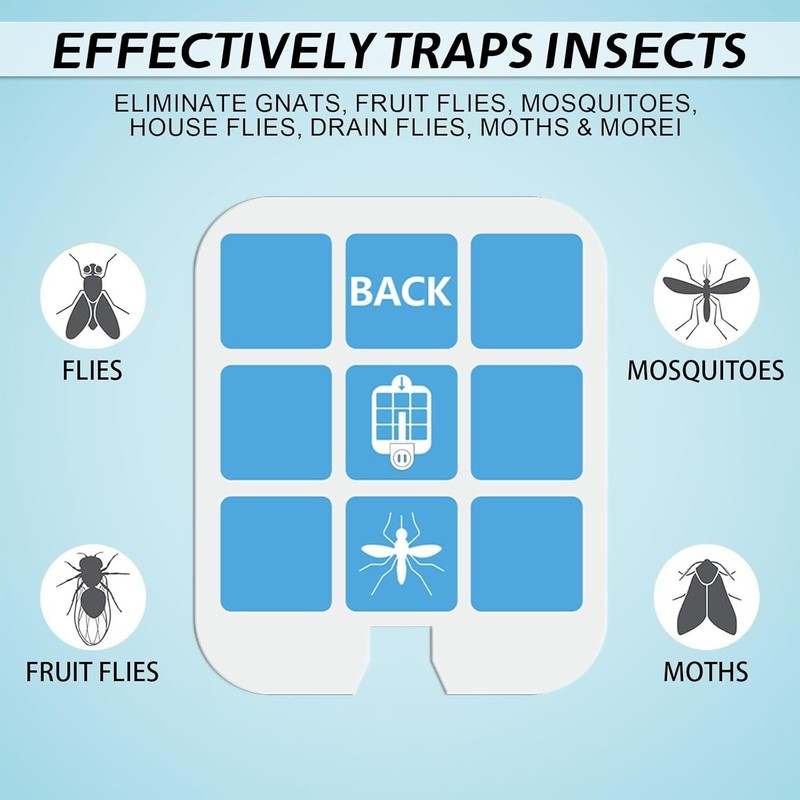 48 Pack Refill Insect Trap Card For Safer Home SH502 Dynatrap DT3005W Glue Board gallery