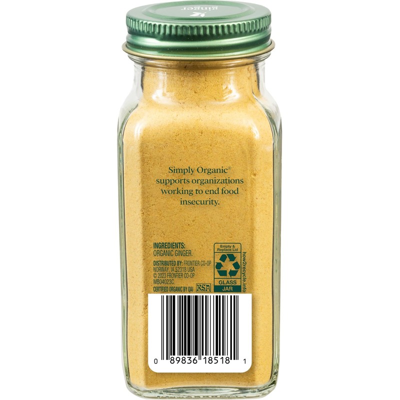 Simply Organic Ground Ginger Root, 1.64 Ounce, Non ETO, oz (Pack of 1) gallery