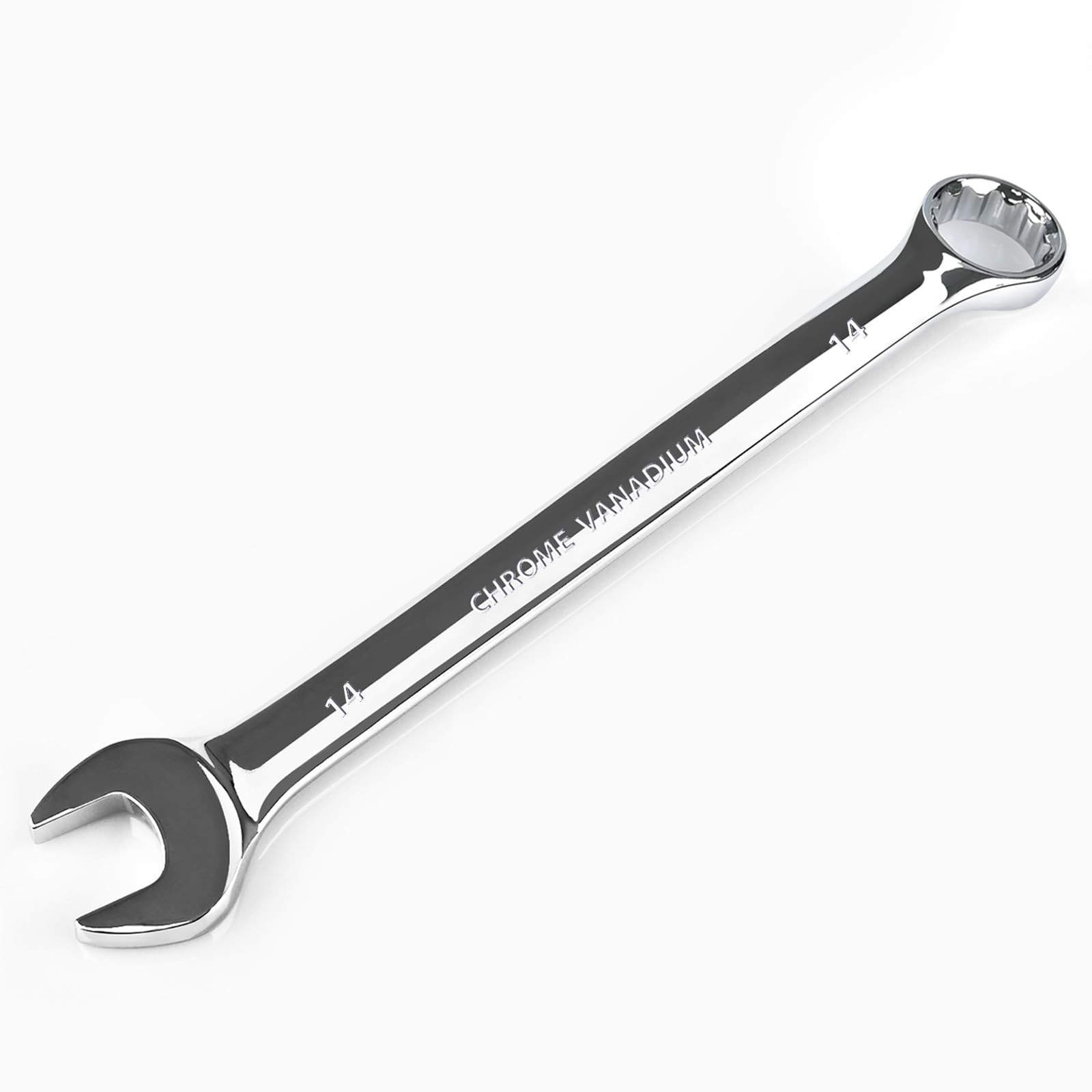 14mm Metric Combination Wrench 12Point Box End 15Degree Offset CRV Spanner gallery