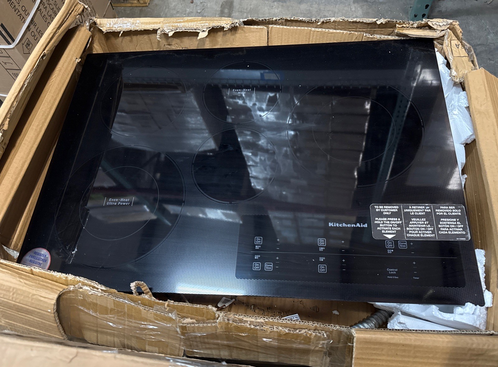 KitchenAid Electric Cooktop 30" Black Smooth Top Built-In, 5 Burner KCES950KBL01 gallery
