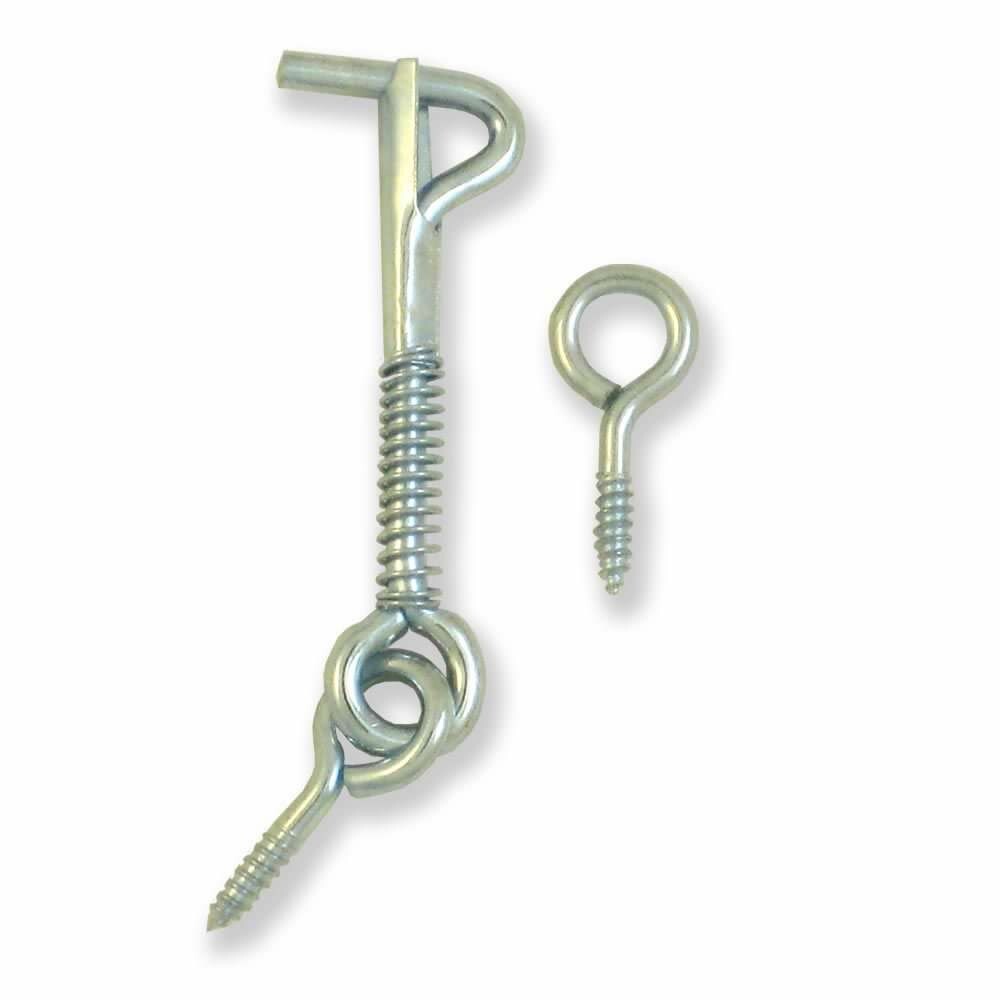 Safety Hook & Eye Latch, Zinc, 2 1/2 Inch 5 pack ALDABA o GANCHO con Cerrojo gallery