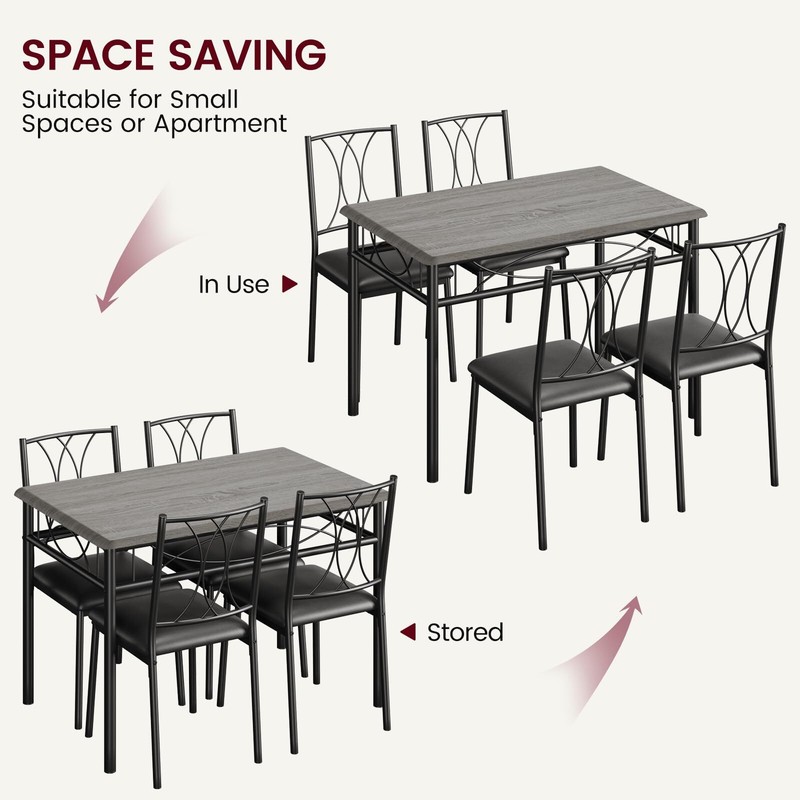 🔥Kitchen Dining Room Table Set for 4 with Chairs Dining Table with Chairs gallery