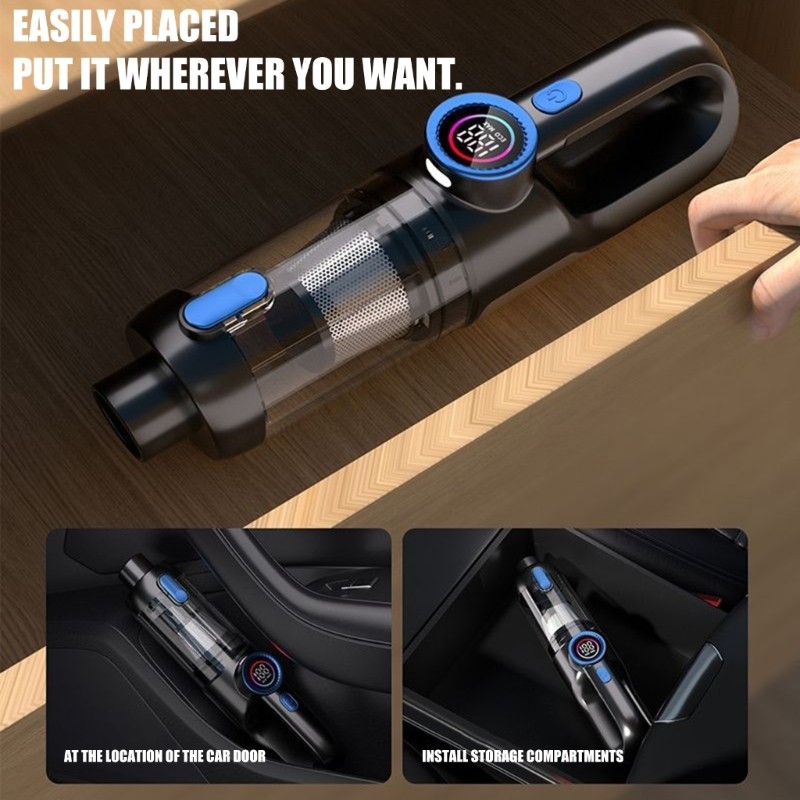 Cordless Car Vacuum Cleaner Multifunctional 11000PA Suction And Blowing Cleaner gallery