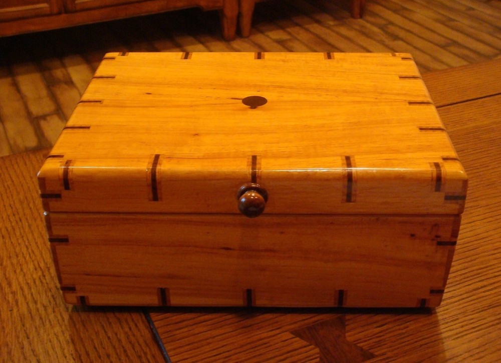 Solid Wood Handmade Box - Polish Oak, Black Walnut & Red Oak - Travis W. West