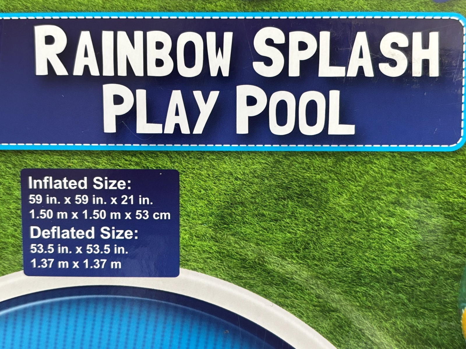 BESTWAY RAINBOW SPLASH INFLATABLE PLAY POOL 59" X 59" X 21" AGES 6+ NEW IN BOX gallery