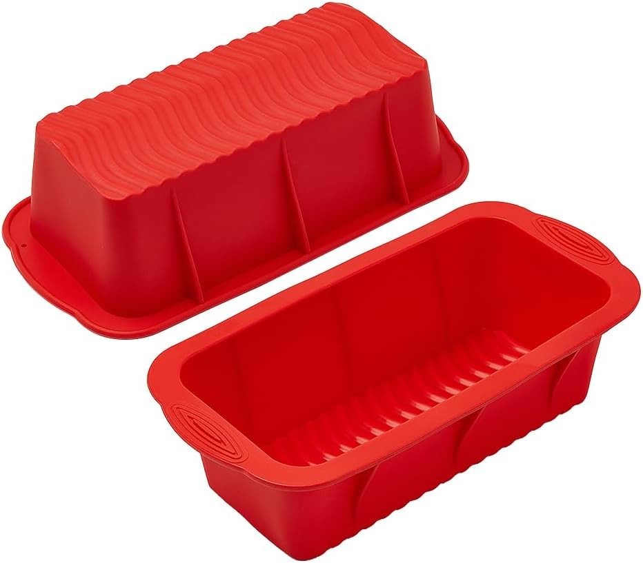 Silicone Bread Loaf Pan,10 * 5 Inch,Set of 2, Non-Stick Loaf Pan and Easy Releas gallery