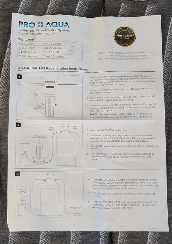 Pro Aqua Portable RV Water Filter/Softener 16,000 Grain System WS-P-16 gallery