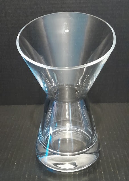 IVV Handmade Blown Glass Vase Slanted Top Italy gallery
