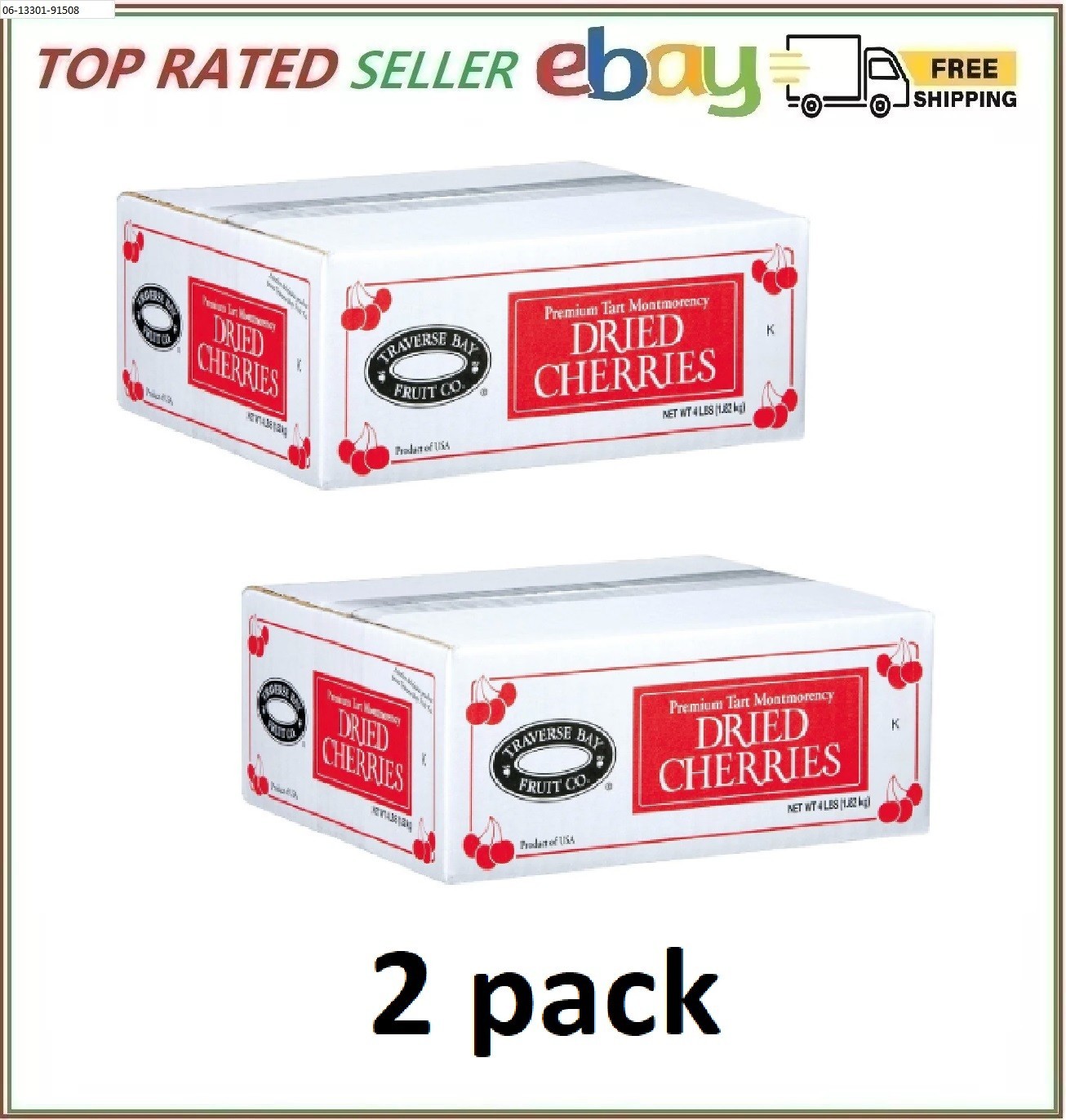 (2 Pack) Traverse Bay Fruit Co. Premium Tart Montmorency Dried Cherries (4 lbs.) gallery