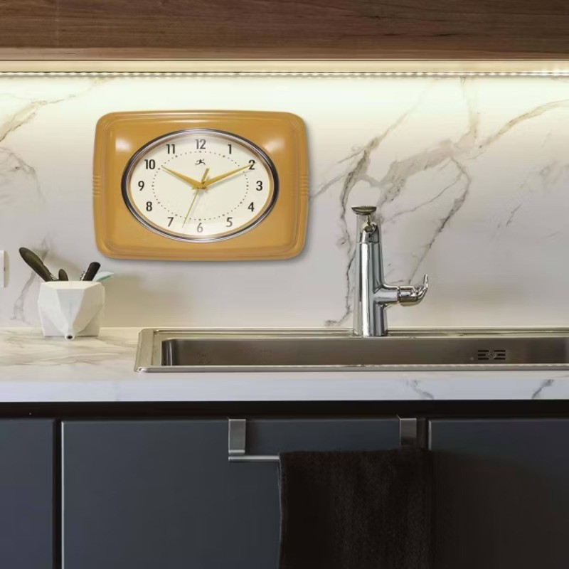 9.25" Square Retro Wall Clock gallery