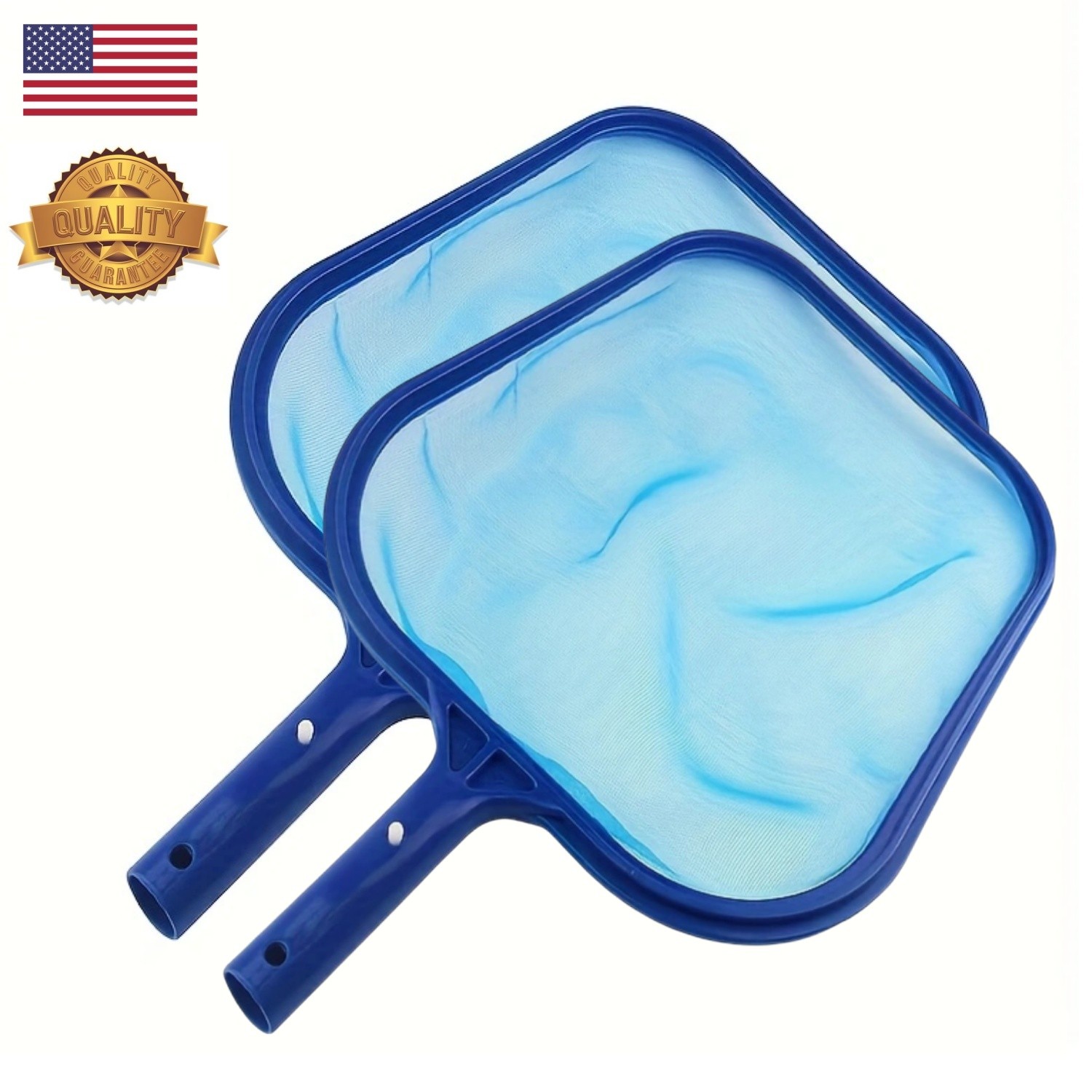 Handheld Pool Skimmer Leaf Rake Net Cleaning Swimming Pool Fine Mesh Netting gallery
