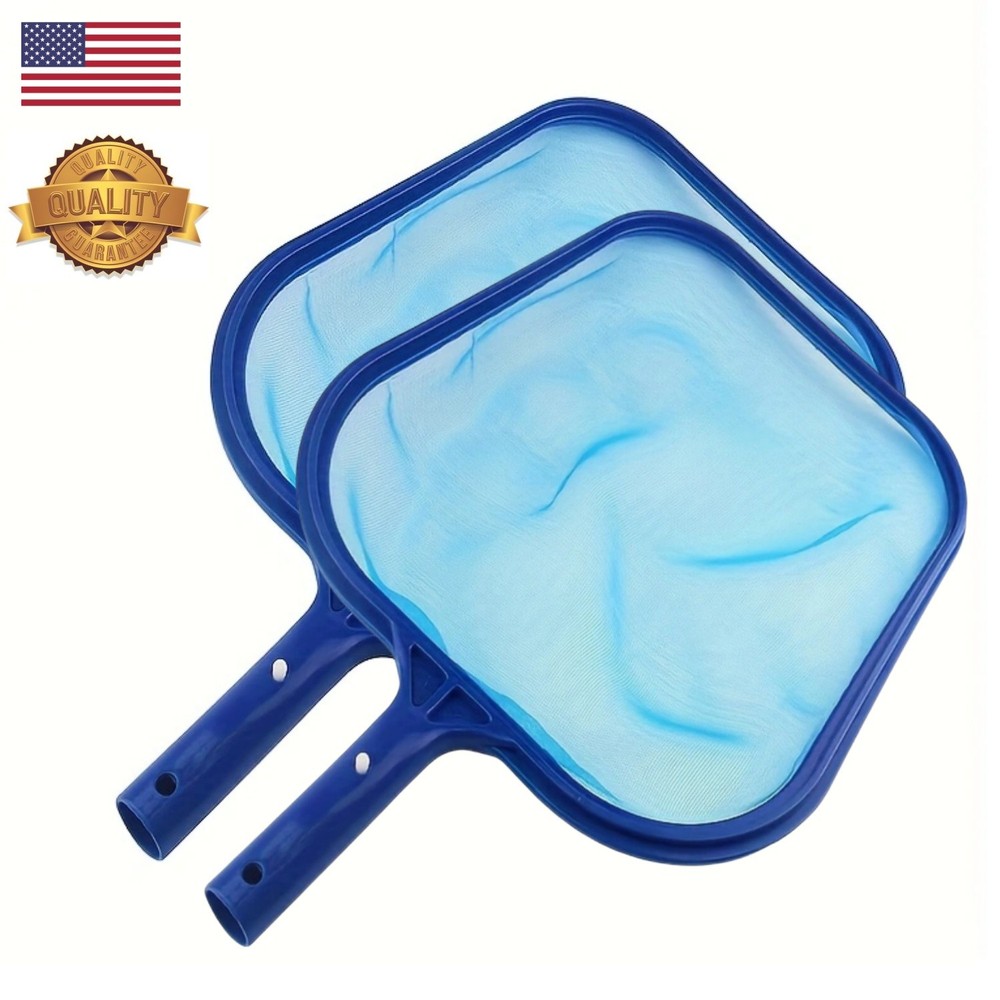 Handheld Pool Skimmer Leaf Rake Net Cleaning Swimming Pool Fine Mesh Netting