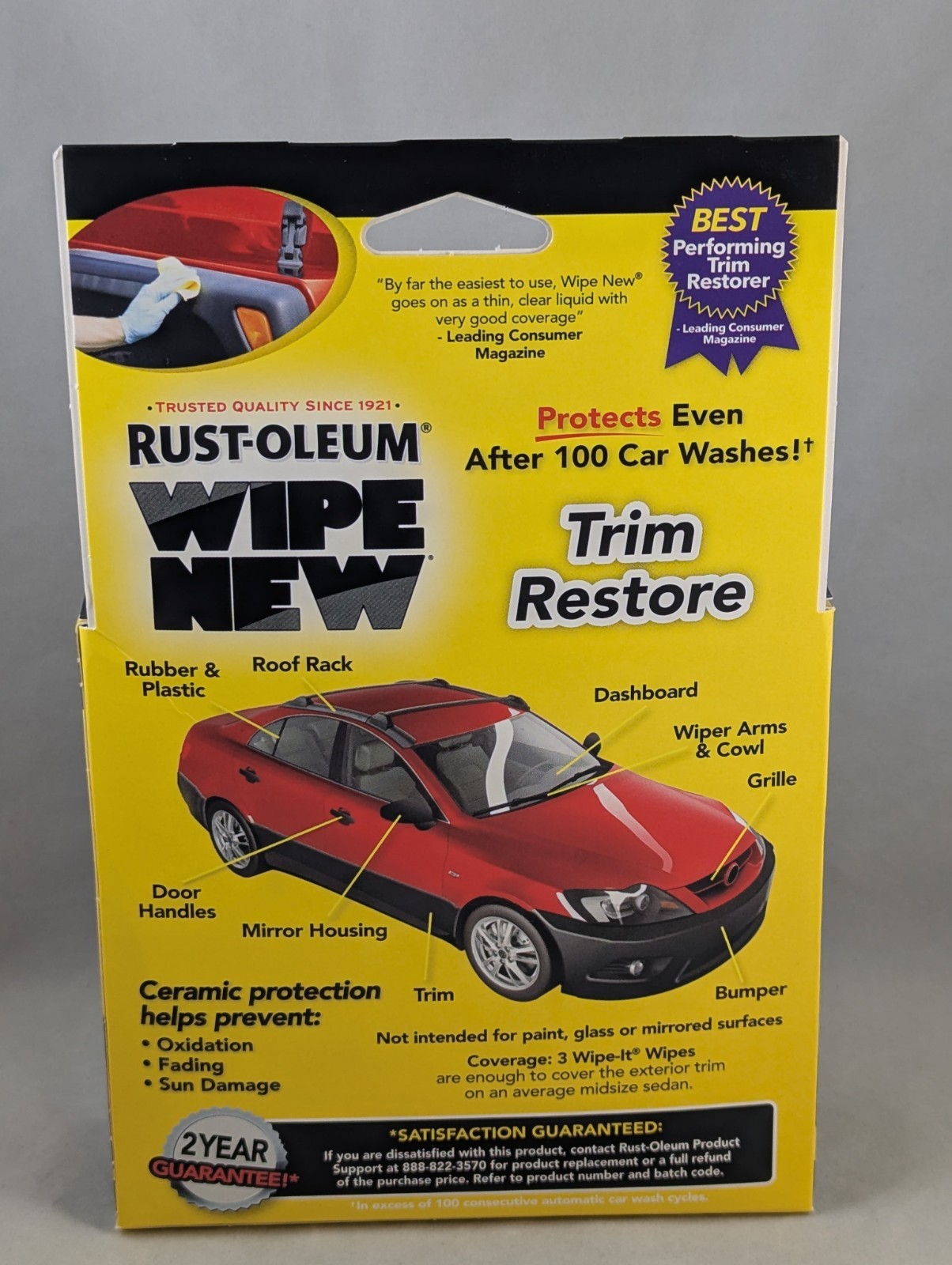 Wipe New Trim Restorer Wipe-On Applicator (1) gallery