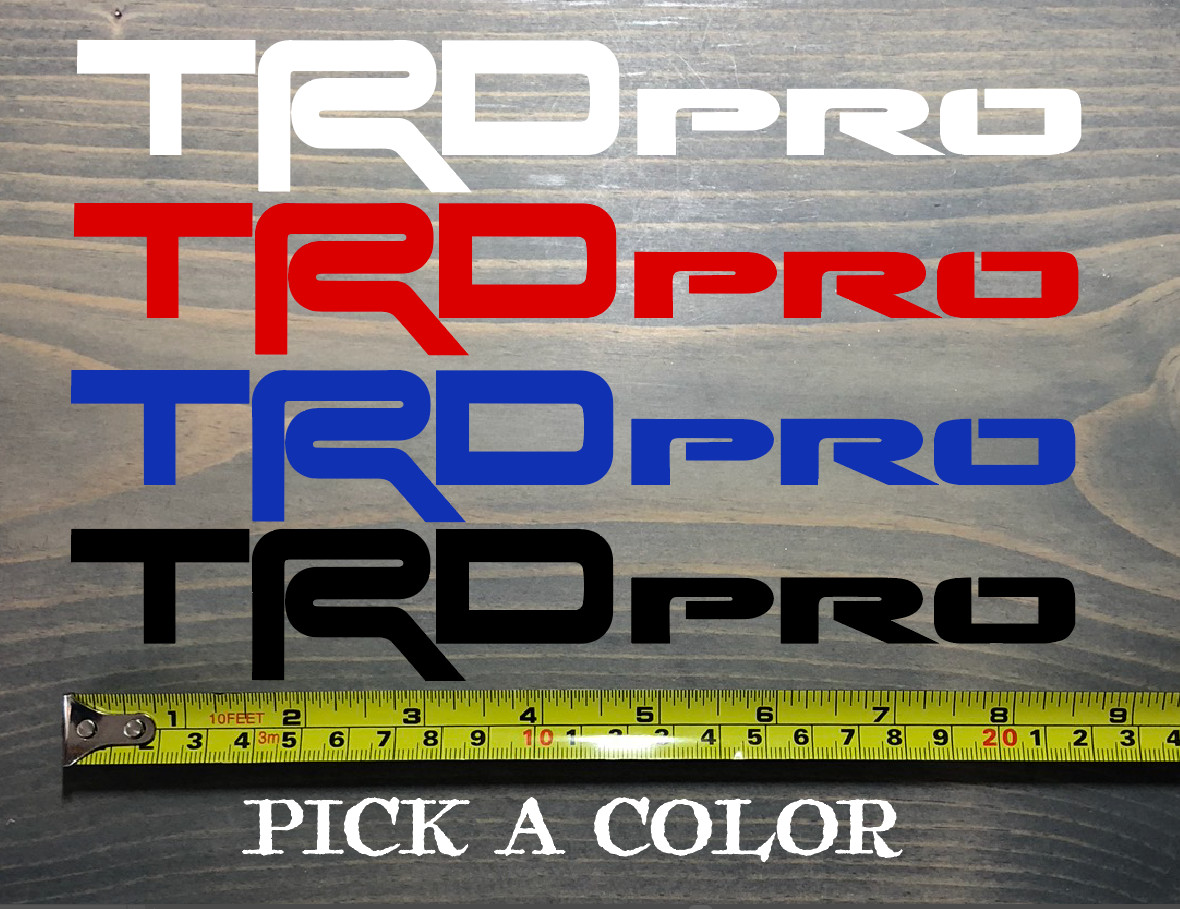 4Runner TRD Pro Tacoma Sticker Decal Toyota 4 Runner SR5 Red White Black XO gallery