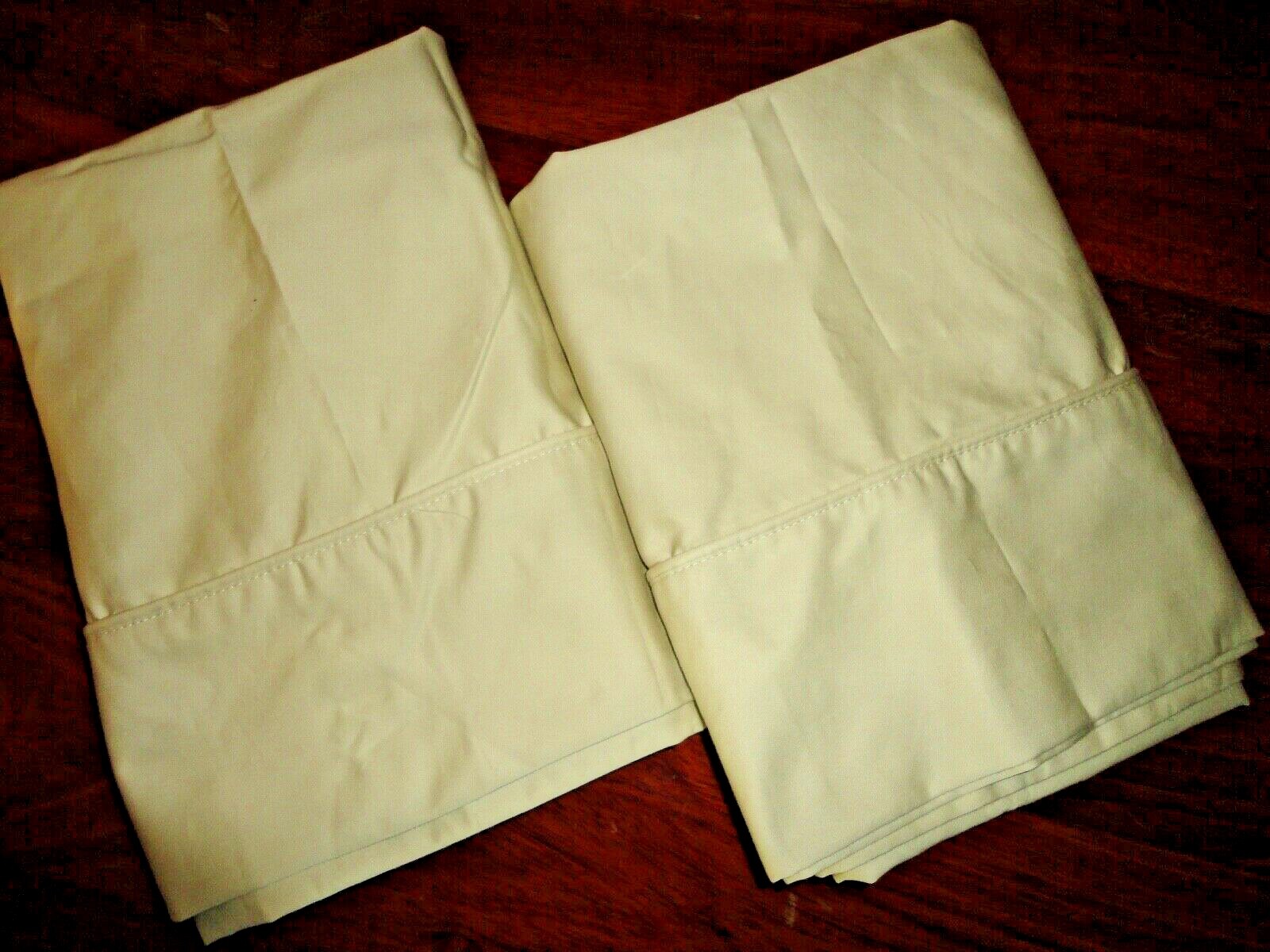 ROYAL TRADITION WRINKLE FREE SAND (PAIR) KING PILLOWCASES 20 X 40 NEW gallery
