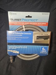 6 Ft Universal Dishwasher Connector 3/8″ Propriety Check Valve New