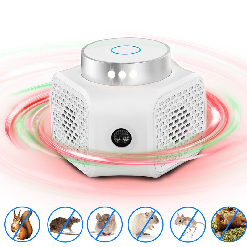 Mouse Repellent Ultrasonic Plug-in Squirrel Rodent Mice Deterrent Rat Control gallery