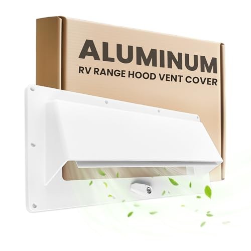 Aluminum RV Range Hood Vent Cover - Complete Kit with Waterproof Butyl White gallery