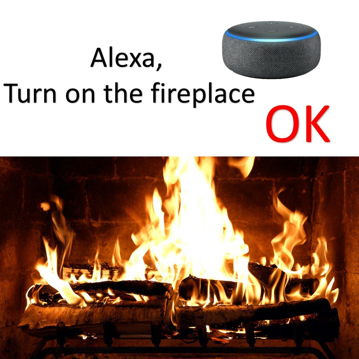 Voice activated WiFi fireplace Smart switch COMPATIBLE WITH ALEXA GOOGLE SIRI gallery