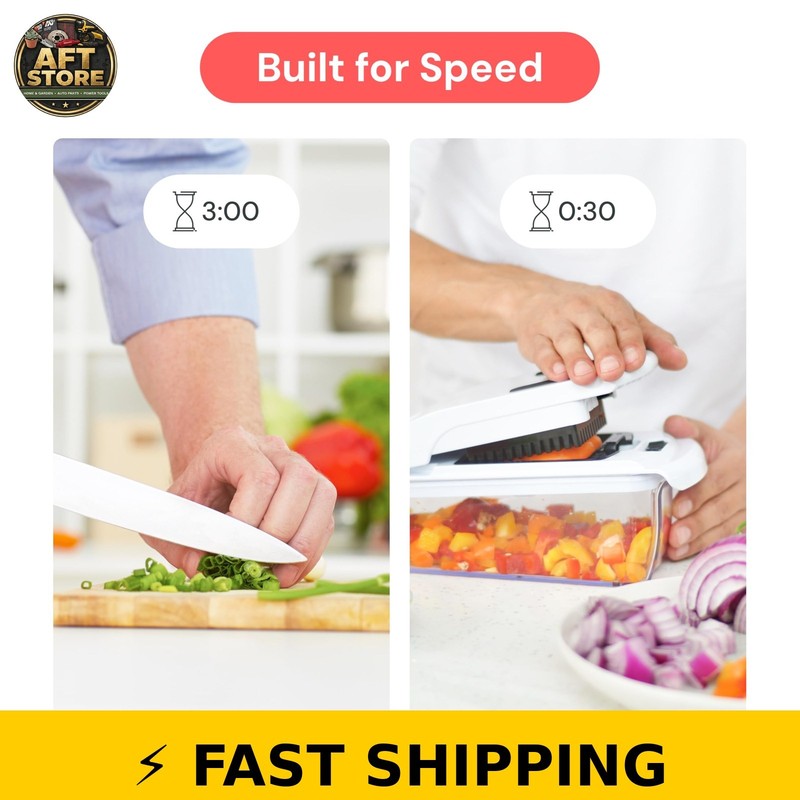 Fullstar Pro Chopper - Vegetable Chopper & Spiralizer, White gallery