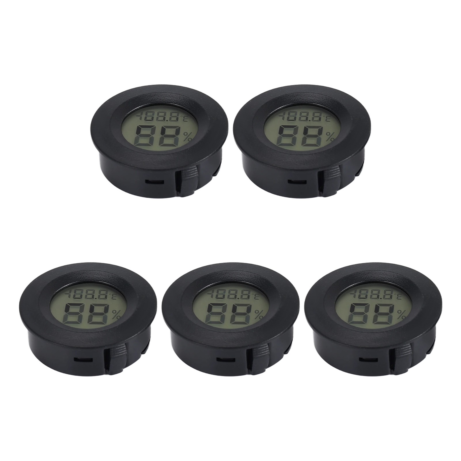 5-pack Hygrometer Digital LCD Humidity Meter for Humidifiers3846 gallery